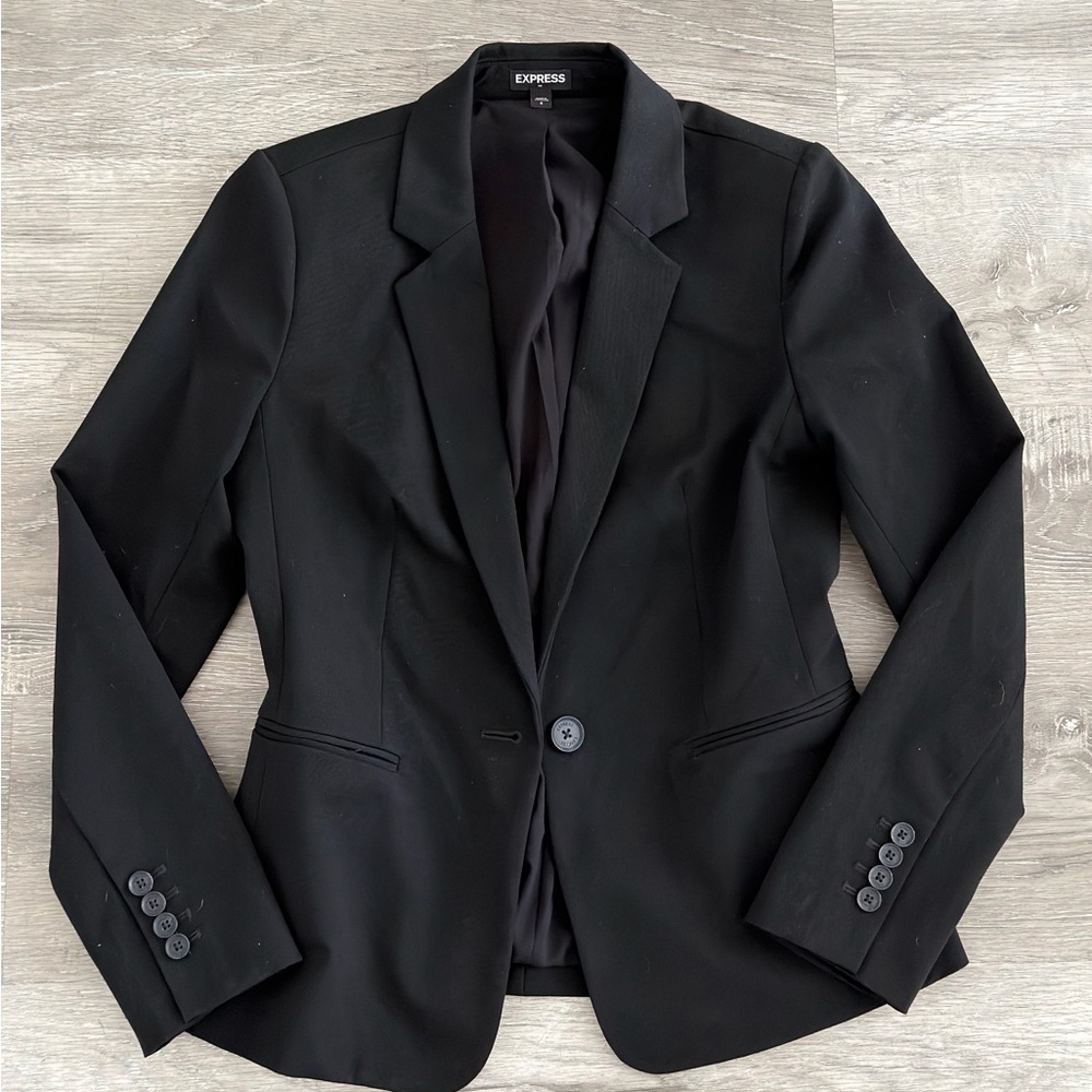 Express Women's Classic Black Suit Jacket